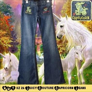 NWT JUICY CAPRICORN FLARE JEANS. Size 1